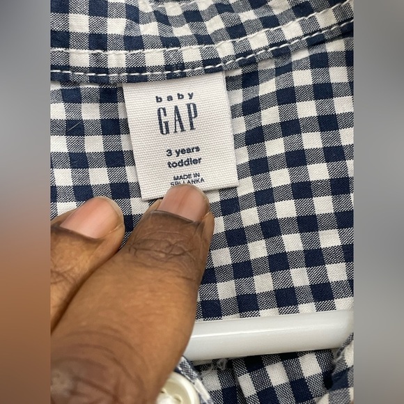 🎈🎈🎈Toddler Gap Gingham check Print Shirt Size 3T - Picture 5 of 7